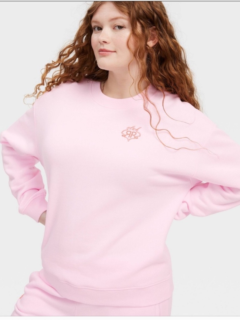Roller Rabbit x Target Pastel Pink crewneck sweatshirt Size XXS